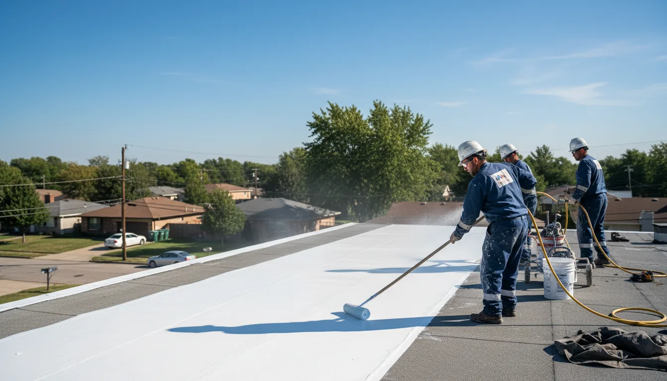 Commercial roof coating in West Eaton, NY near me